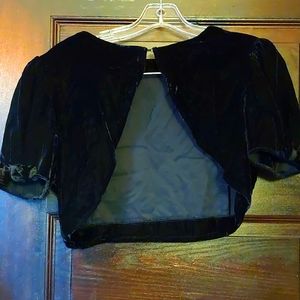 Vintage velvet bolero